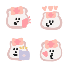 [LINE絵文字] polar bears in love 5の画像