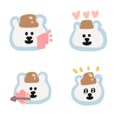 [LINE絵文字] polar bears in love 4の画像