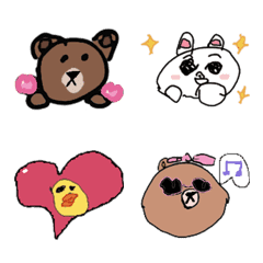 [LINE絵文字] LINEのキャラクターズスタンプ。の画像