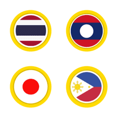 [LINE絵文字] Country Flag Dookdik 02の画像