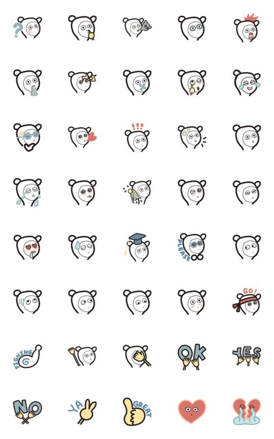 [LINE絵文字]QQ lama - daily lovely emojiの画像一覧