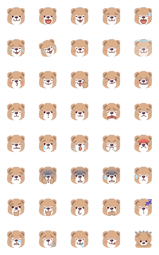 [LINE絵文字]Sayaka’s Bears 1の画像一覧