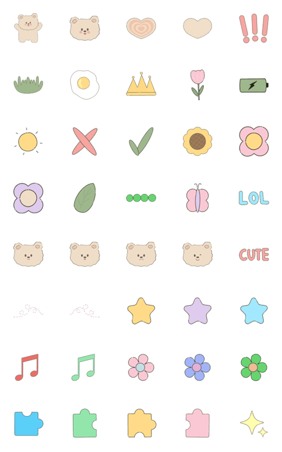 [LINE絵文字]Cute_;}の画像一覧