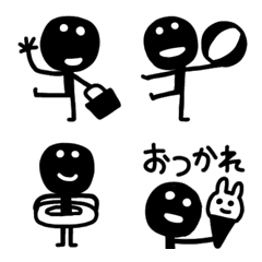 [LINE絵文字] 2頭身わっくんの夏の画像