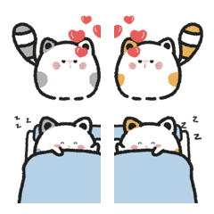 [LINE絵文字] Cocoa and Pang Ping : Meow in loveの画像