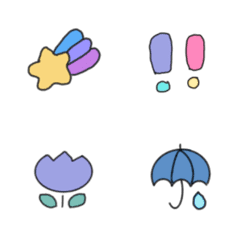 [LINE絵文字] Cute emoji for everydayの画像