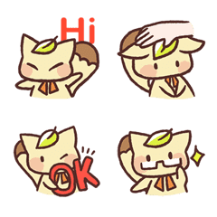 [LINE絵文字] Transform,little fox-Dynamic emojis NO.1の画像