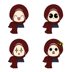 [LINE絵文字] Meera Hijab Girlの画像