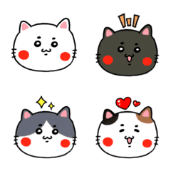 [LINE絵文字] 可愛くて使いやすい猫絵文字の画像