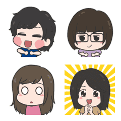 [LINE絵文字] When we're together Emojiの画像