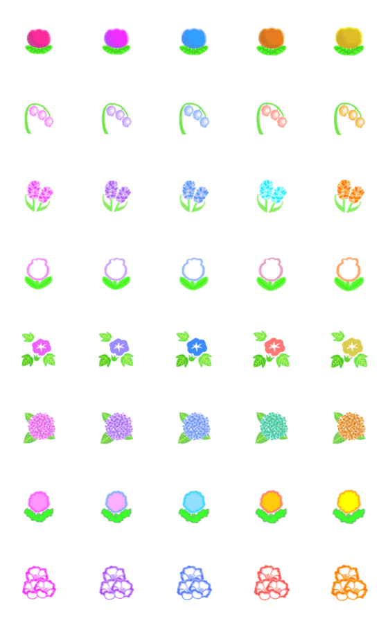 [LINE絵文字]Flower_1の画像一覧