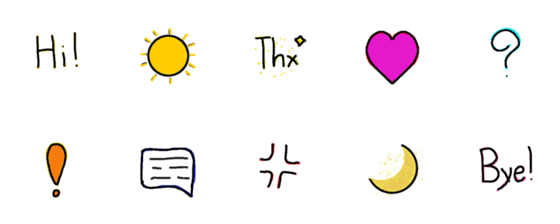 [LINE絵文字]Little speech emojiの画像一覧