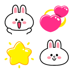 [LINE絵文字] 動かない♡ぷにぷにコニー♡の画像