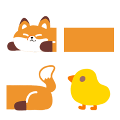 [LINE絵文字] cute animal dividing line2の画像