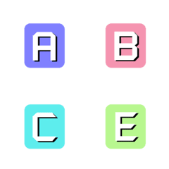 [LINE絵文字] CUTE ABC3の画像