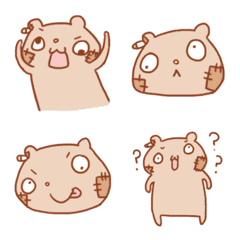 [LINE絵文字] Mischievous and twisted zombie bearの画像