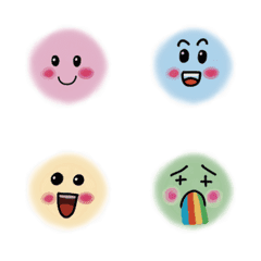 [LINE絵文字] face emotion cute and funの画像