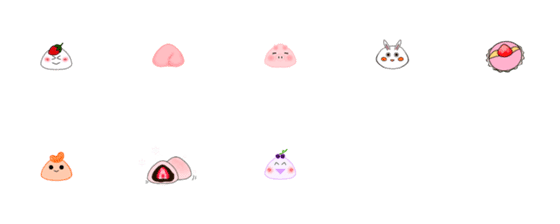 [LINE絵文字]mochi mochi mochiの画像一覧