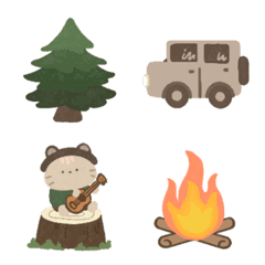 [LINE絵文字] Emoji campingの画像