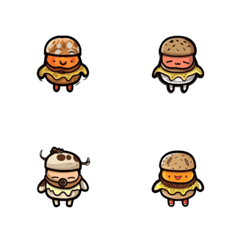 [LINE絵文字] Babies of Hamburger Village Vol.1の画像