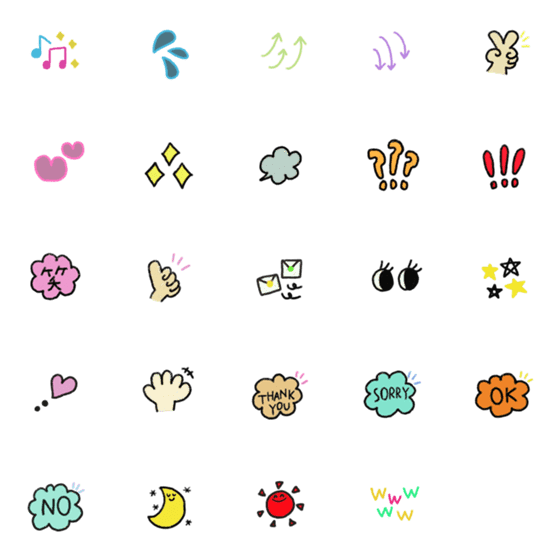 [LINE絵文字]Daily emoji111の画像一覧