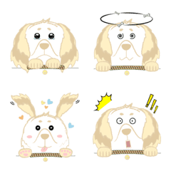 [LINE絵文字] Cute Golden Retrieverの画像