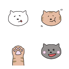 [LINE絵文字] ねこさんきょうだいの画像