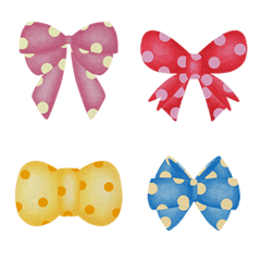 [LINE絵文字] Cute bow narukの画像