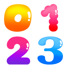 [LINE絵文字] jelly numbers emojiの画像