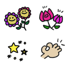 [LINE絵文字] Simple flower111の画像