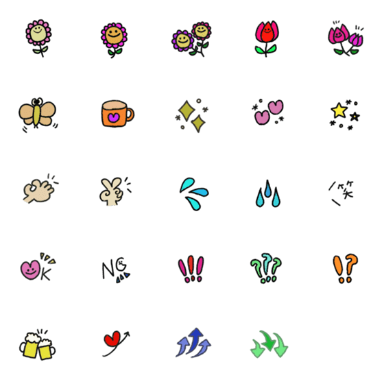 [LINE絵文字]Simple flower111の画像一覧