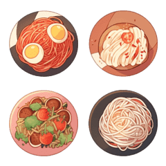 [LINE絵文字] パスタいろいろの画像