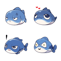 [LINE絵文字] Fish cute emojiの画像