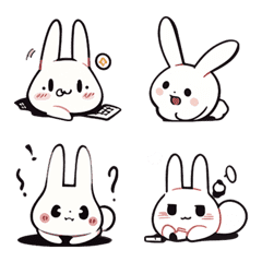 [LINE絵文字] coss rabbitの画像