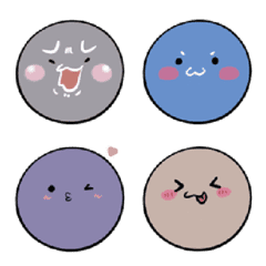 [LINE絵文字] Polka Dot Practical Emoji Stickersの画像