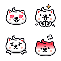 [LINE絵文字] Adorable Paws: The White Dog Stickersの画像