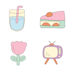 [LINE絵文字] cute pastel stuffの画像