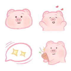 [LINE絵文字] Piggy Emoticonsの画像