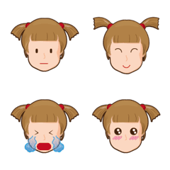 [LINE絵文字] braid girl 2023の画像