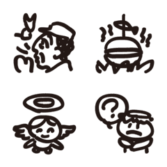 [LINE絵文字] 河童仮名セット2（る〜ぽ）の画像