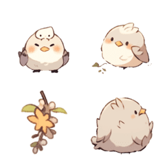 [LINE絵文字] Ai Fluffy Sparrow 0w0 P1の画像