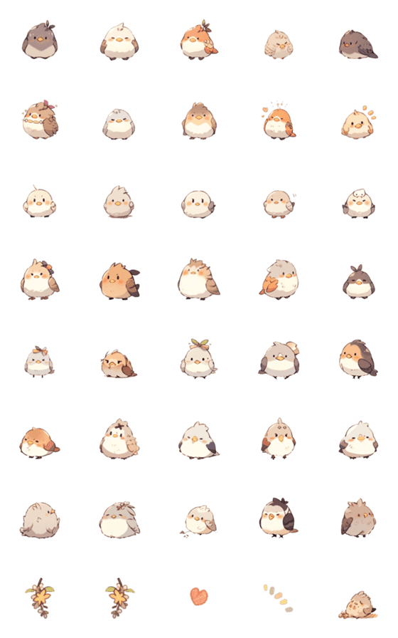 [LINE絵文字]Ai Fluffy Sparrow 0w0 P1の画像一覧