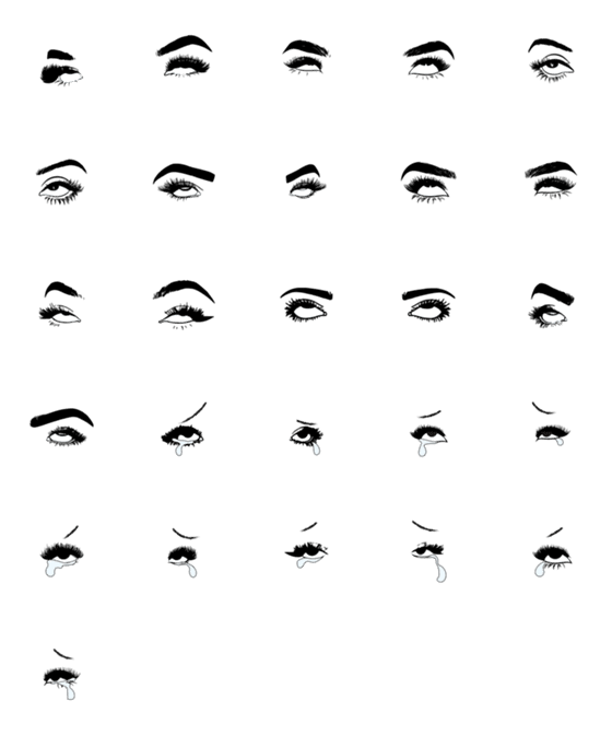 [LINE絵文字]roll your eyesの画像一覧