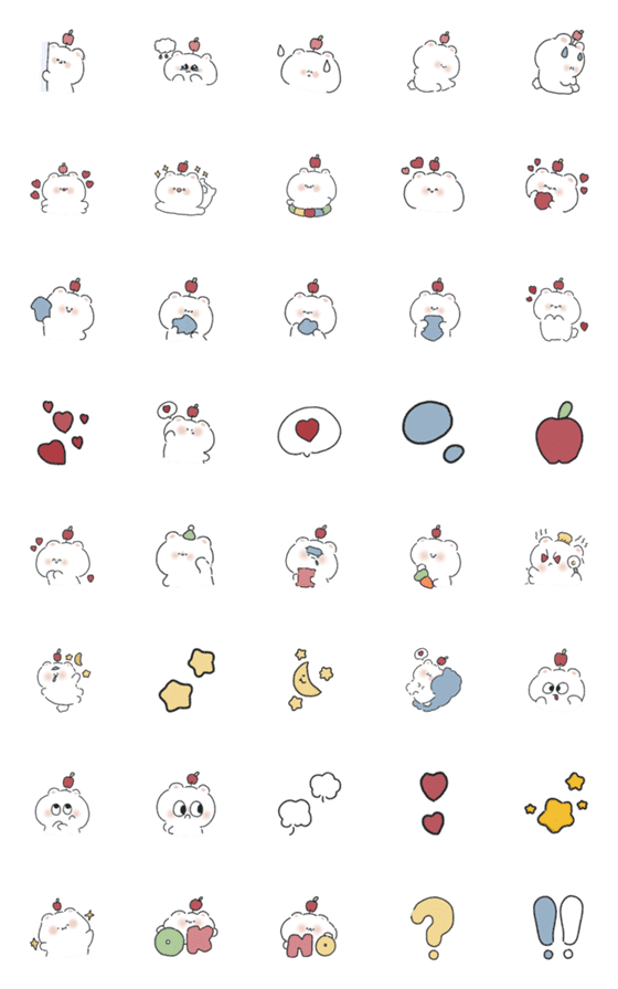 [LINE絵文字]Bear cute *の画像一覧