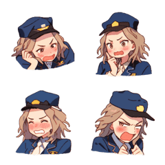 [LINE絵文字] anime stickers-train girlの画像