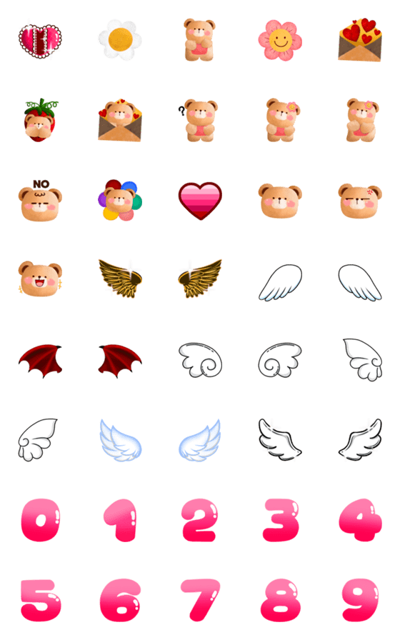 [LINE絵文字]Sweet Emoji Animatedの画像一覧