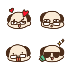 [LINE絵文字] Bald Dad-Emojiの画像