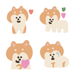 [LINE絵文字] 12 zodiac dogs, Shiba Inu and Fox Dogの画像