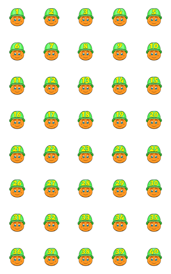 [LINE絵文字]Toruppan the Orange - Numbers 1 Thru 40！の画像一覧