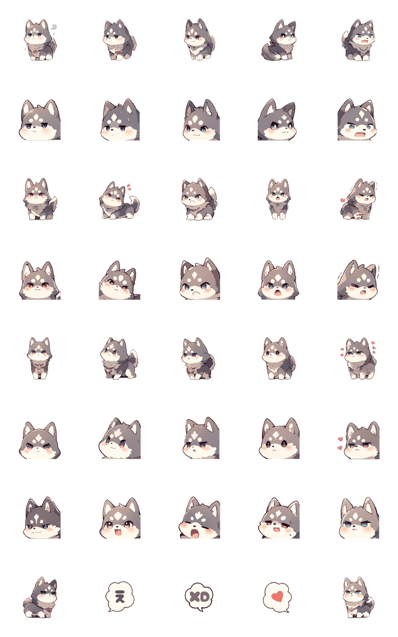 [LINE絵文字]Ai Husky 0w0の画像一覧